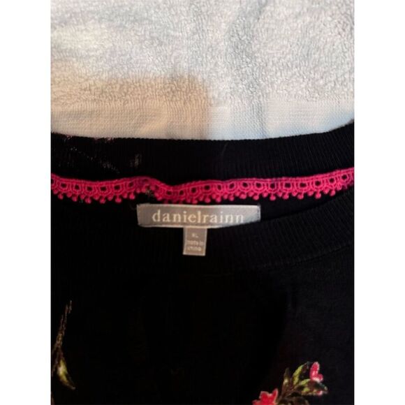 Daniel Rainn Women's Floral Long Sleeve Cold Shoulder Sweater XL - Picture 3 of 4